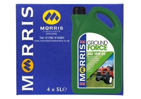 Box of 4 x 5 Litres Morris Ground Force 10W-40 Horticultural Engine Oil