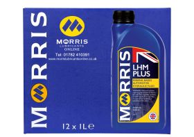 Box of 12 x 1 Litres Morris LHM Plus Hydraulic Fluid