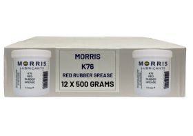 Box of 12 x 500 Grams Morris 
K76 Red Rubber Grease