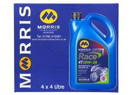 Box of 4 x 4 Litres Morris Race 4T 10W-30