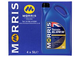 Box of 4 x 5 Litres Morris Terrain XL 10W-30 Heavy Duty Engine Oil