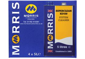 Box of 4 x 5 Litres Morris Superclean KD150 System Cleaner