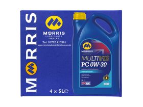 Box of 5 x 5 Litres Morris Multivis ECO PC 0W-30