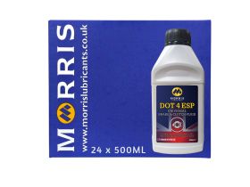 Box of 24 x 500ml Morris DOT 4 ESP Brake Fluid