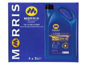 Box of 4 x 5 Litres Morris Versimax HD9 10W-40