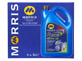 Box of 4 x 5 Litres Morris Race 4T 5W-40
