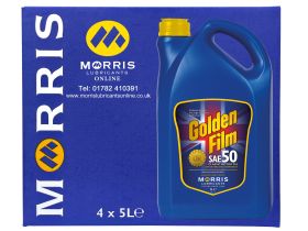 Box of 4 x 5 Litres Morris Golden Film SAE 50 Classic Motor Oil