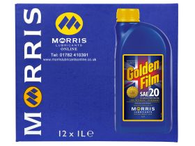 Box of 12 x 1 Litres Morris Golden Film SAE 20 Classic Motor Oil