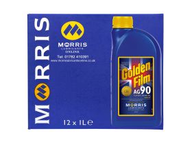 Box of 12 x 1 litre pack of Morris Golden Film AG 90 gear oil
