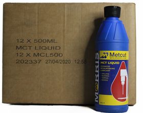 Box of 12 x 500 ml bottles of MCT liquid neat cutting & tapping oil