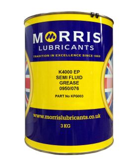 Morris K4000 EP Semi Fluid Grease, 3 Kg Tin