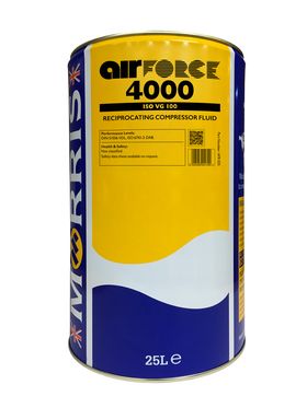 25 litre pack of Air Force 4000 VG100 Compressor oil