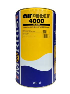 25 litre pack of Air Force 4000 VG68 Compressor Fluid