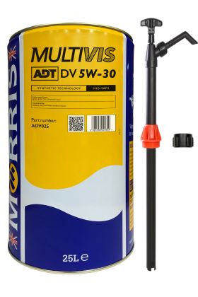 Multivis ADT DV 5W-30 25 litre & pump