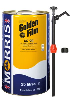 25 litre pack of Golden Film AG 90 Gear Oil and pump