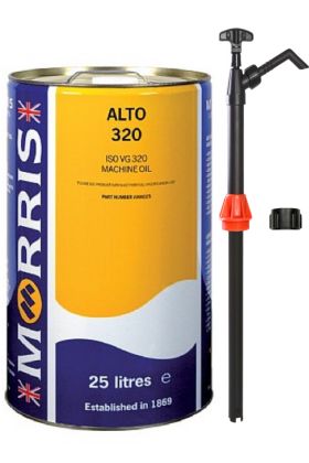 25 Litres Morris Alto 320 Machine Oil & Pump