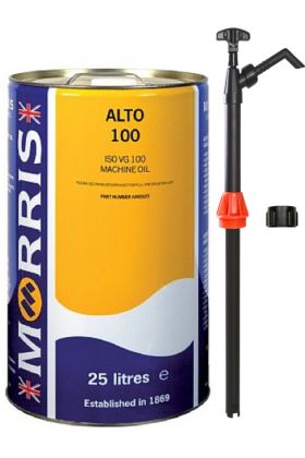 25 Litres Morris Alto 100 Machine Oil & Pump