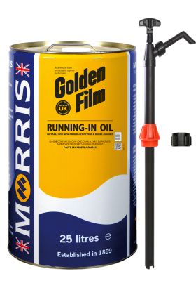 25 Litres Morris Golden Film Running in Oil & Pump