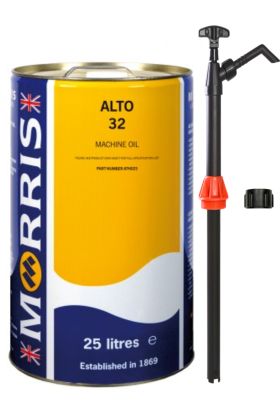 25 Litres Morris Alto 32 Machine Oil & Pump