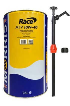 25 Litres Morris Race ATV 10W-40 & Pump