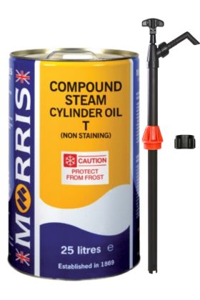 25 Litres Morris Compound Steam Cylinder Oil T & Pump