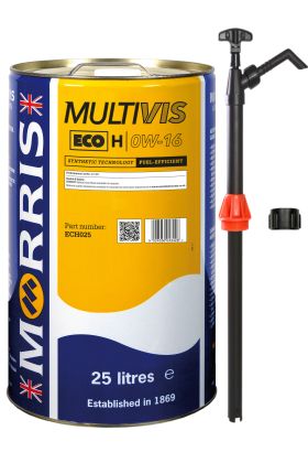 25 Litres Morris Multivis ECO H 0W-16 & Pump