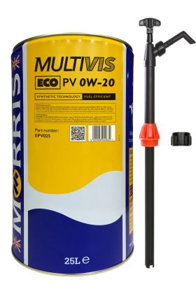 25 Litres Morris Multivis ECO PV 0W-20 & Pump