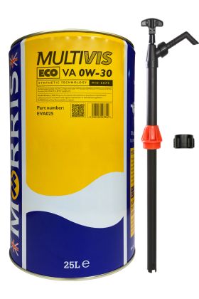25 Litres Morris Multivis ECO VA 0W-30 & Pump