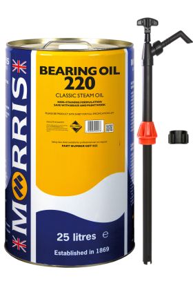25 Litres Morris Bearing Oil 220 & Pump