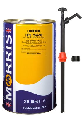 25 Litres Morris Morris Lodexol HPS 75W90 & Pump