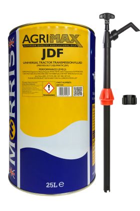 25 Litres 
Agrimax JDF Transmission Oil & Pump