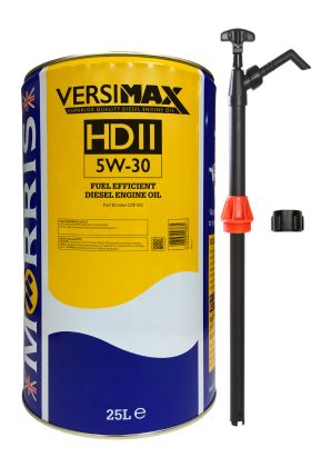 25 Litres Morris Versimax HD11 5W-30 & Pump