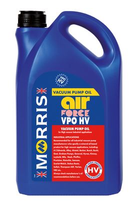 5 litre pack of Air Force VPO HV Vacuum pump oil