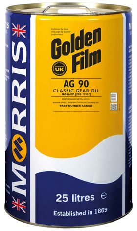 25 litre drum of Morris Golden Film AG 90 gear oil