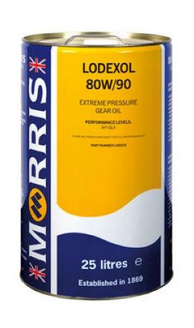 25 litre drum of Morris Lodexol 80W-90 GL4 gear oil