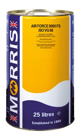 25 Litre drum of Air Force 8000 VG68 Compressor oil